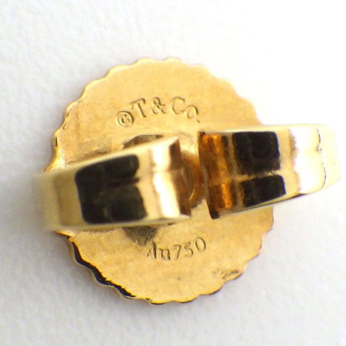 Tiffany & Co. T Circle Onyx Earrings in 18K Yellow Gold