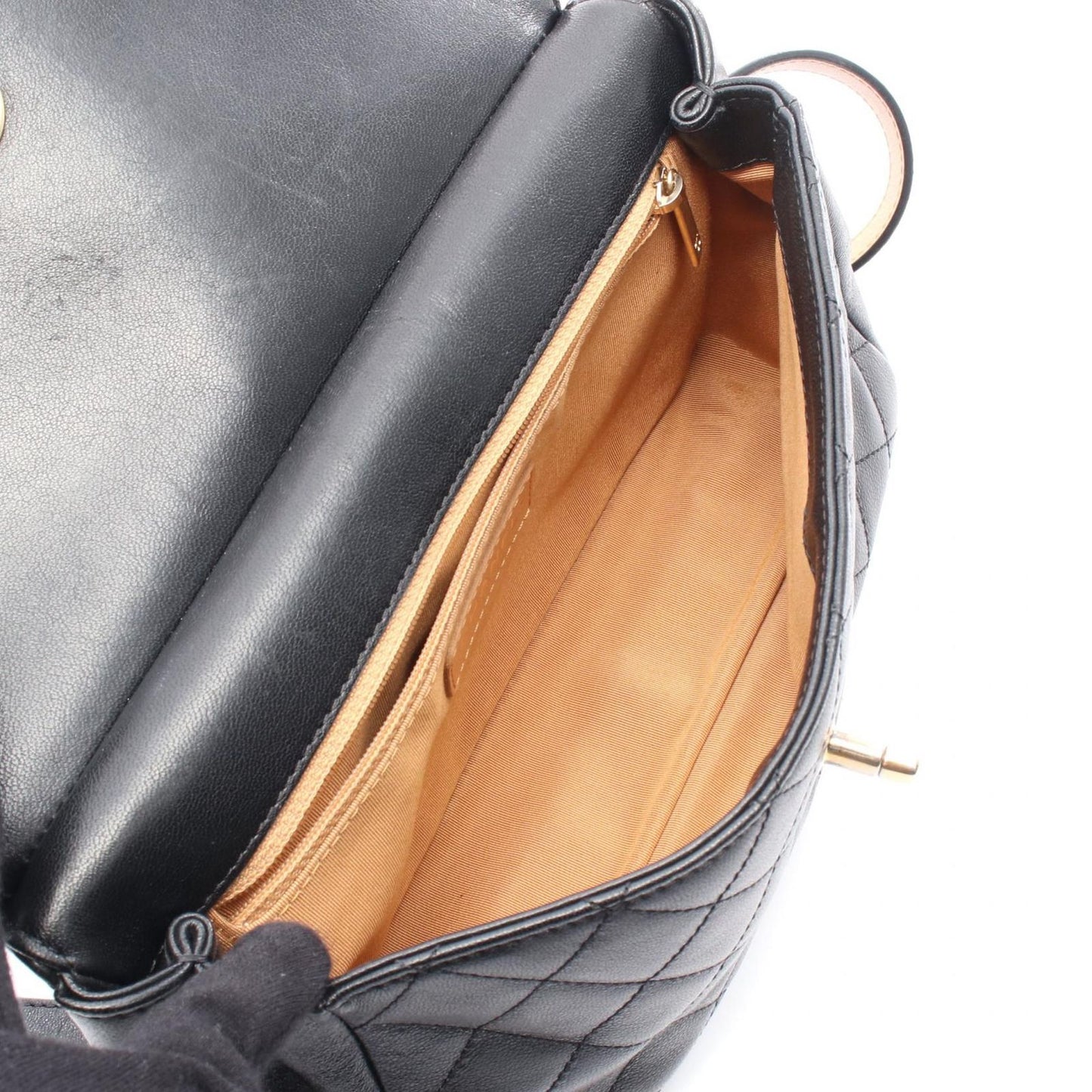 CHANEL Classic Matelassé Black Leather Shoulder Bag