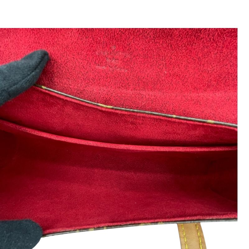 Louis Vuitton Sonatine M51902 Monogram Canvas Handbag - Brown