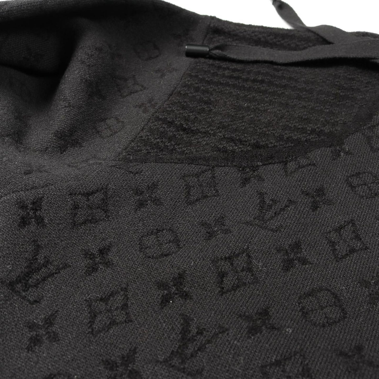 Louis Vuitton Monogram Graphic Jacquard Hoodie - Black Wool