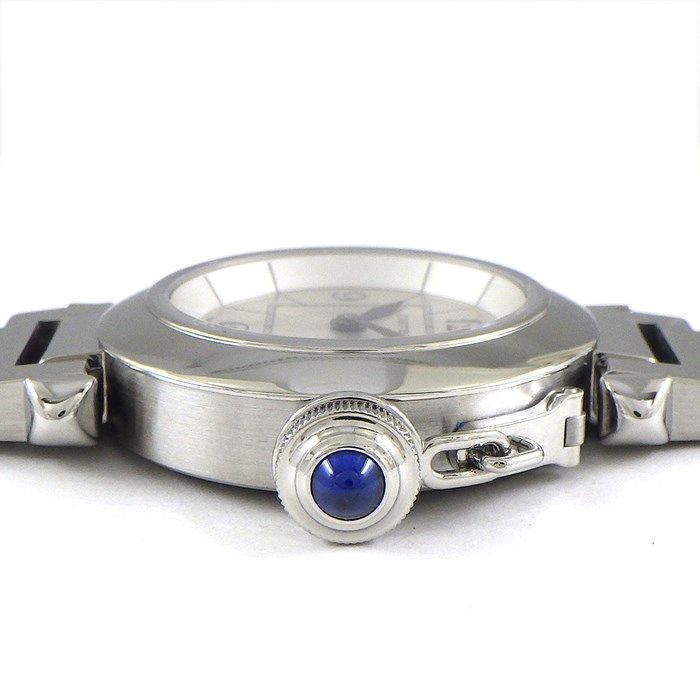 Cartier Miss Pasha W3140007 Silver Dial Stainless Steel Watch