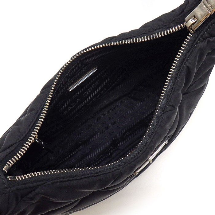 Prada Padded Re-Nylon Shoulder Bag in Black - Timeless Elegance