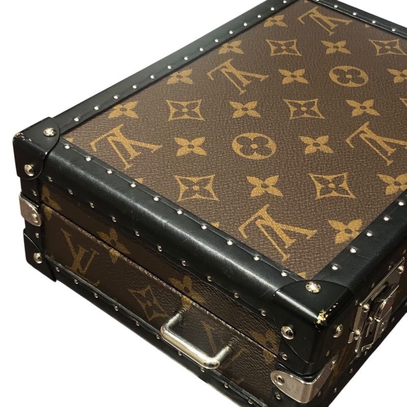 Louis Vuitton Monogram Macassar Clutch Box M20252 - Brown/Silver