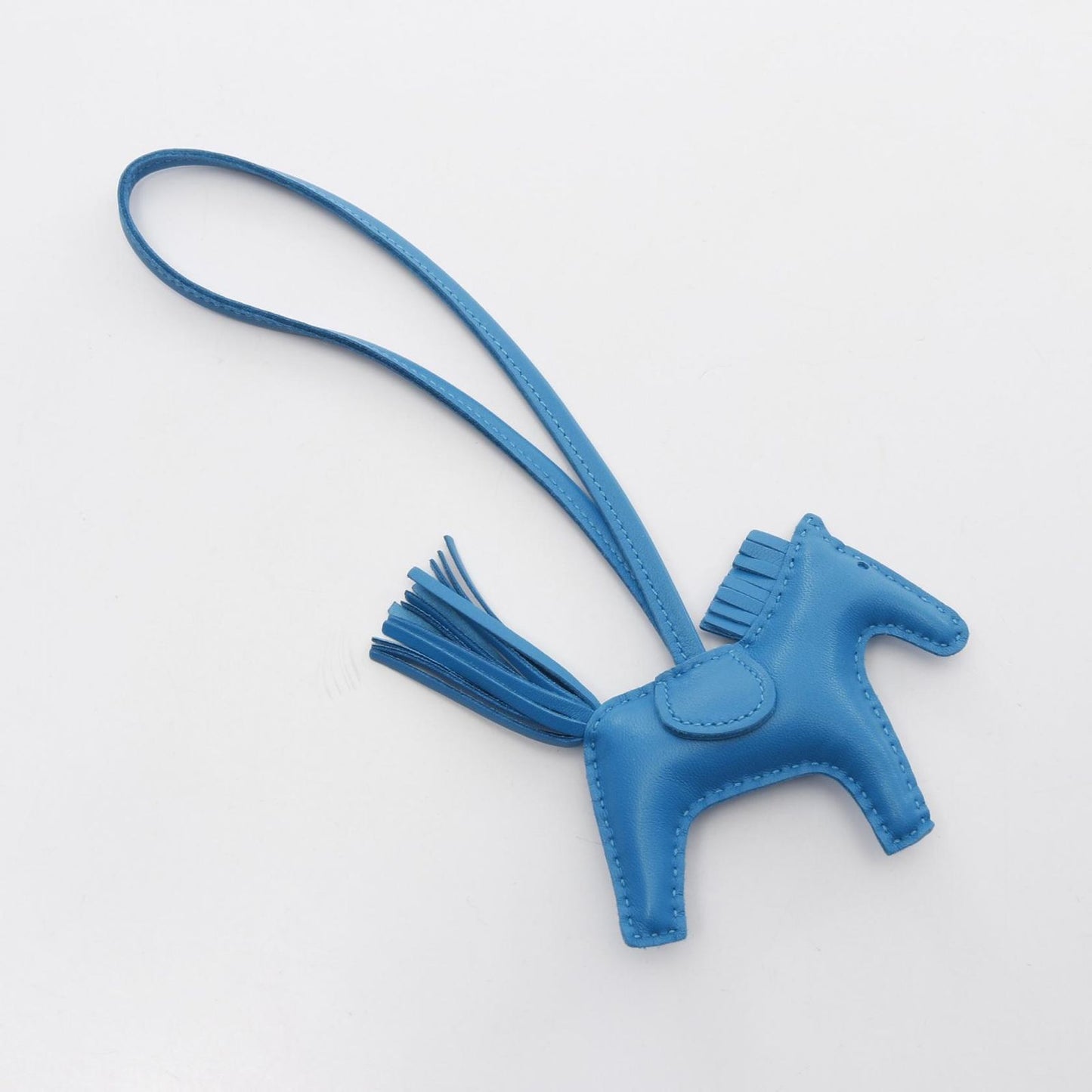 HERMES Rodeo PM Charm in Blue Zanzibar - Exquisite Craftsmanship