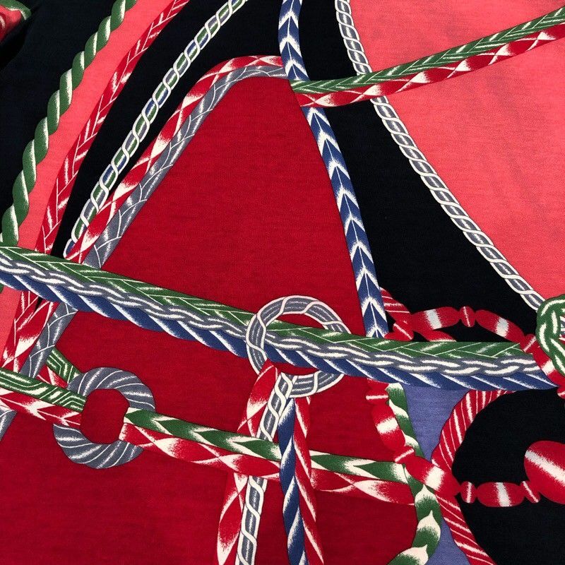 HERMES Signature Pattern Cotton T-Shirt for Women