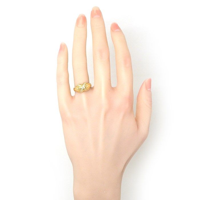 Tiffany & Co. Signature X Cross Diamond Ring in 18K Yellow Gold