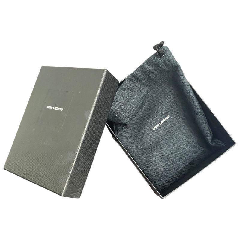 Saint Laurent Black Leather Card Case - Timeless Elegance