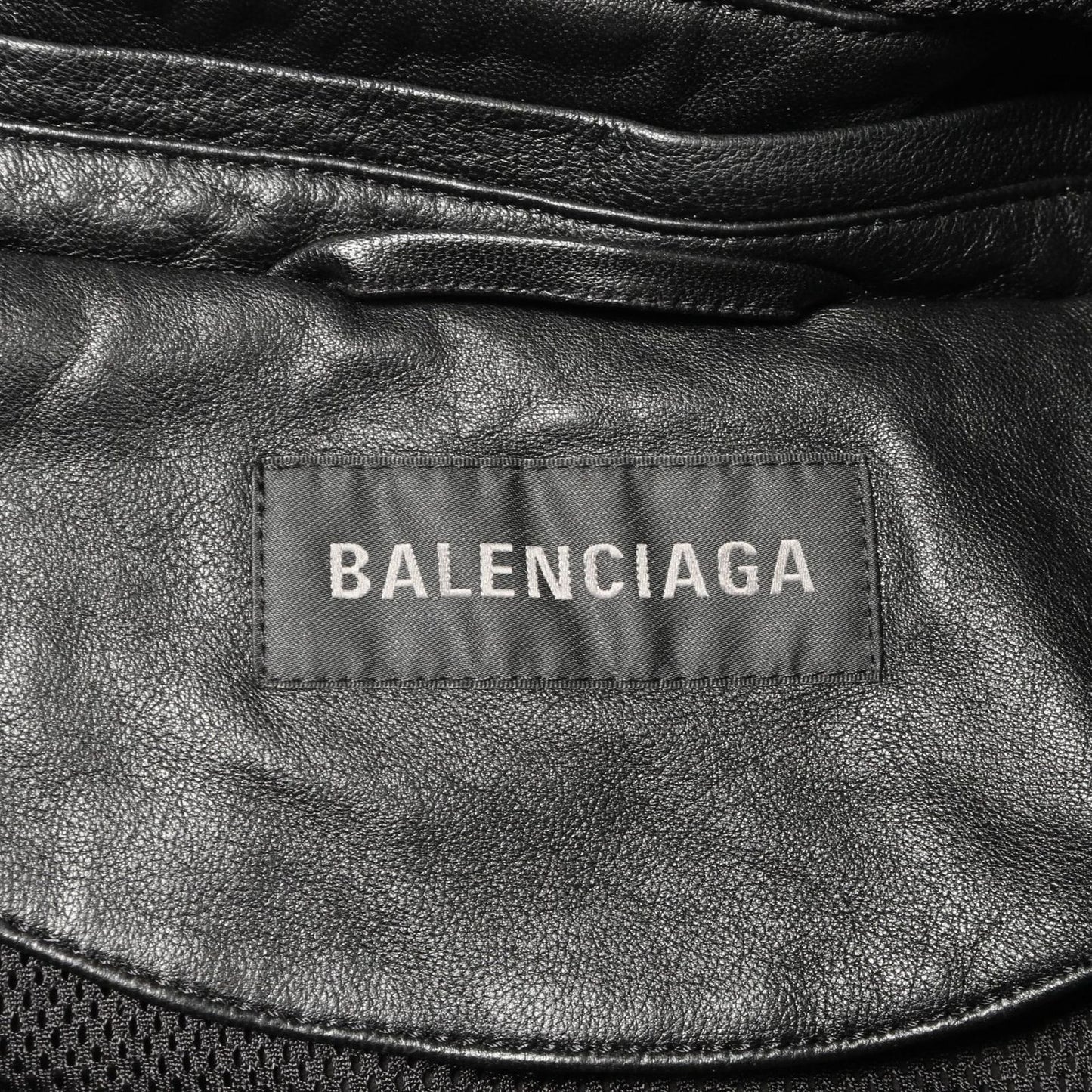 BALENCIAGA 3B Sports Icon Track Jacket in Luxurious Black Leather