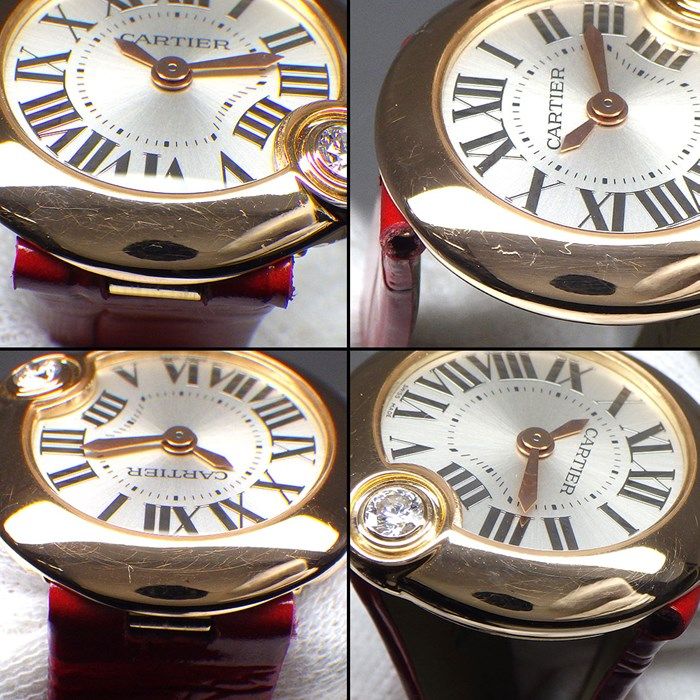 Cartier Ballon Bleu WGBL0004 Diamond Bezel 18K Pink Gold Watch