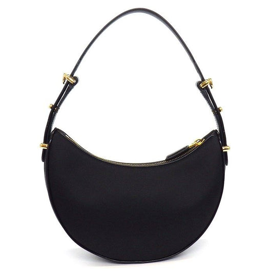 PRADA Arke Small Handbag in Black Fabric & Leather - Exquisite Craftsmanship
