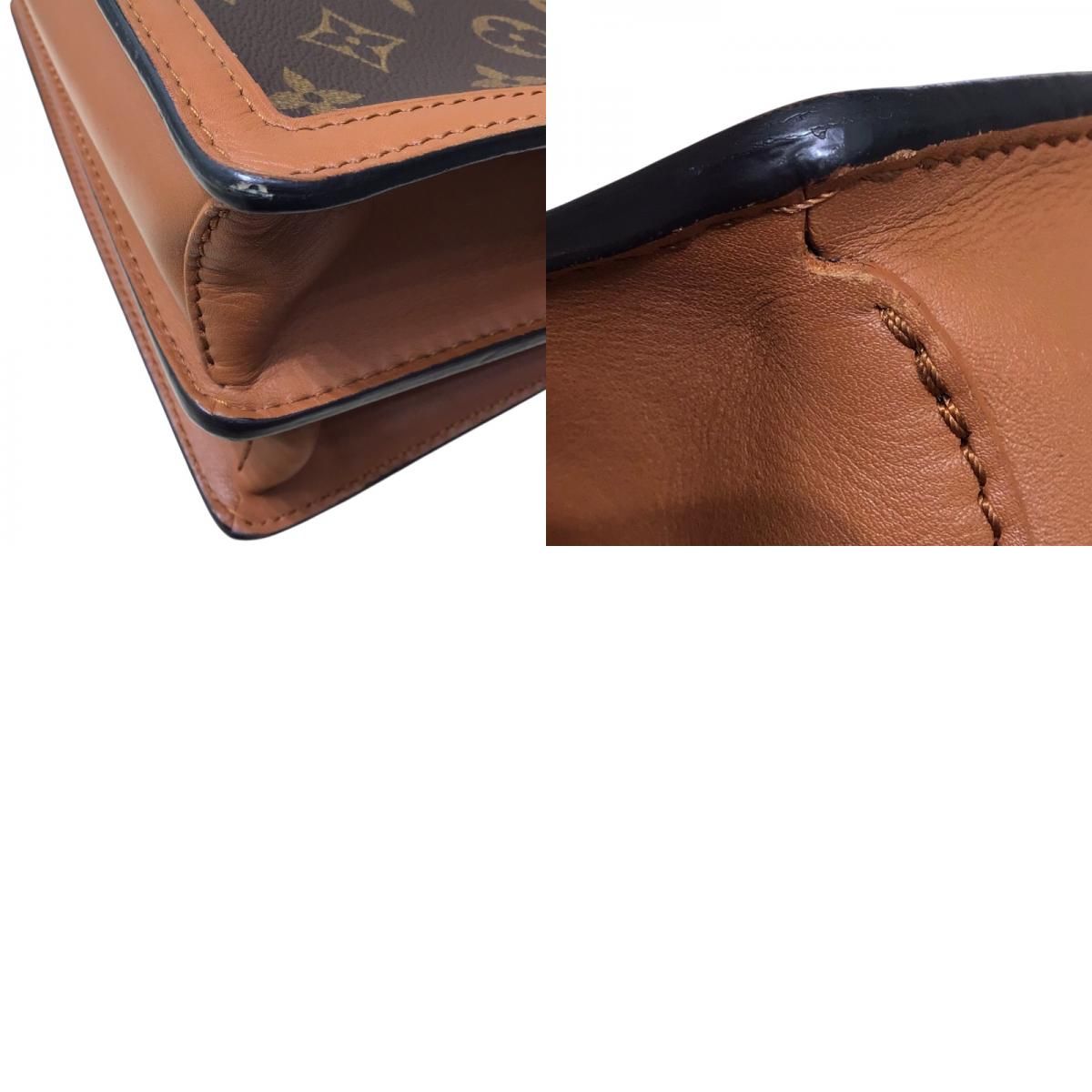 Louis Vuitton Dauphine MM Monogram Reverse PVC Leather Handbag