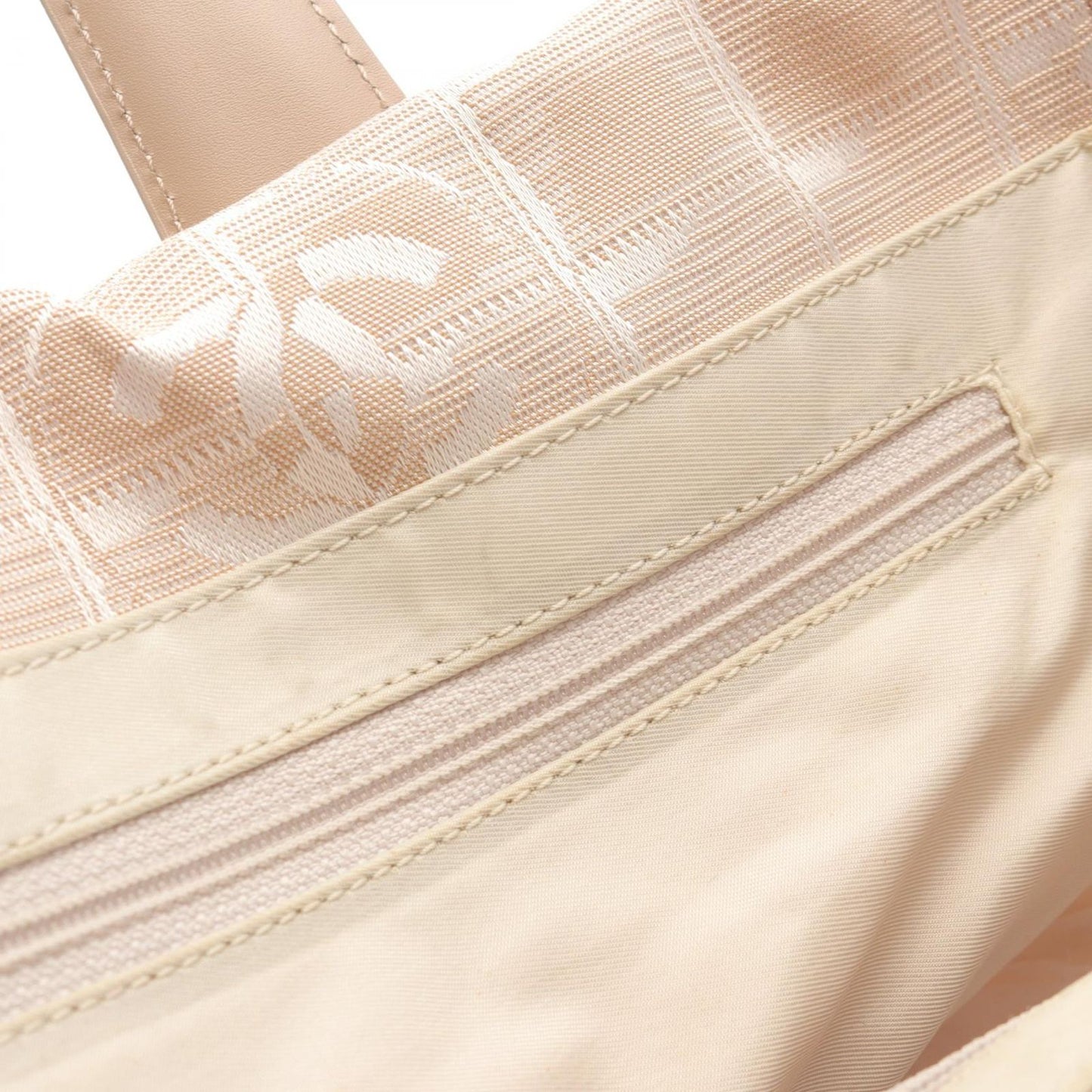 CHANEL Beige Leather New Travel Line MM Tote Bag - Timeless Elegance