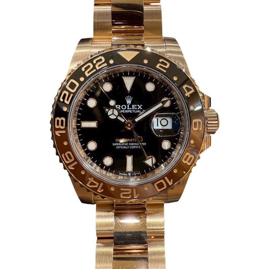 Rolex GMT-Master II 126715CHNR Black K18 Pink Gold Automatic Watch