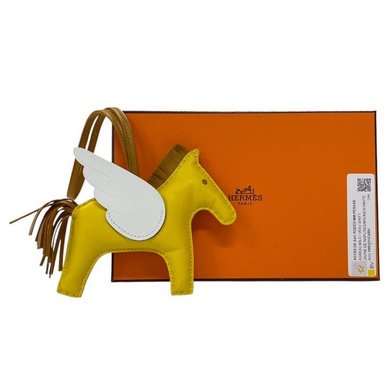 HERMES Rodeo Pegasus MM - Exclusive Yellow, Sesame & White Leather
