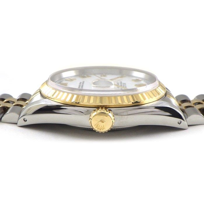 Rolex Datejust 16233 - 1991 White Dial, Fluted Bezel, Jubilee Bracelet