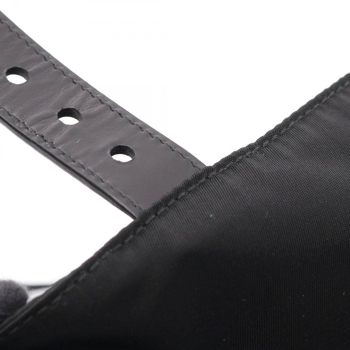 PRADA VELA BT8994 Black Nylon Leather Shoulder Bag - Timeless Elegance