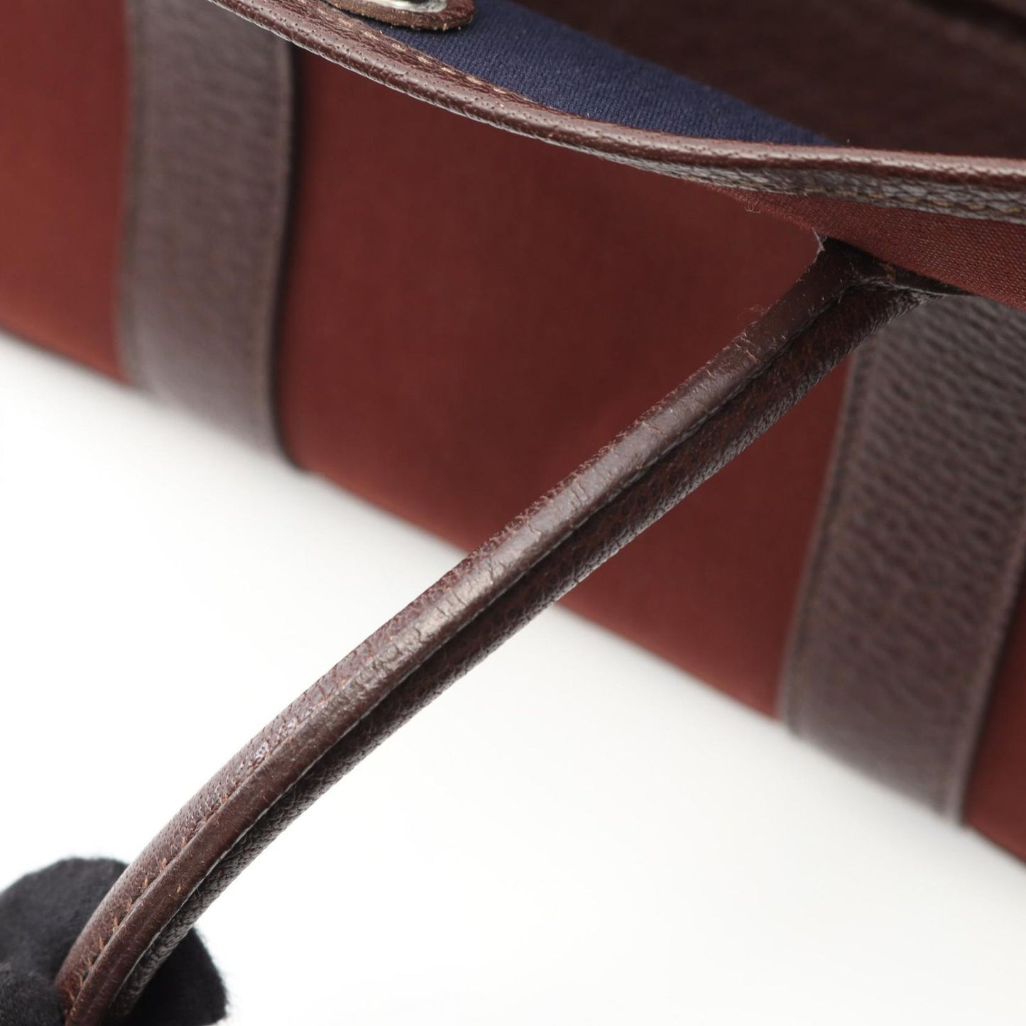 HERMES Garden Party TPM Tote Bag in Rouge Ash/Blue Indigo