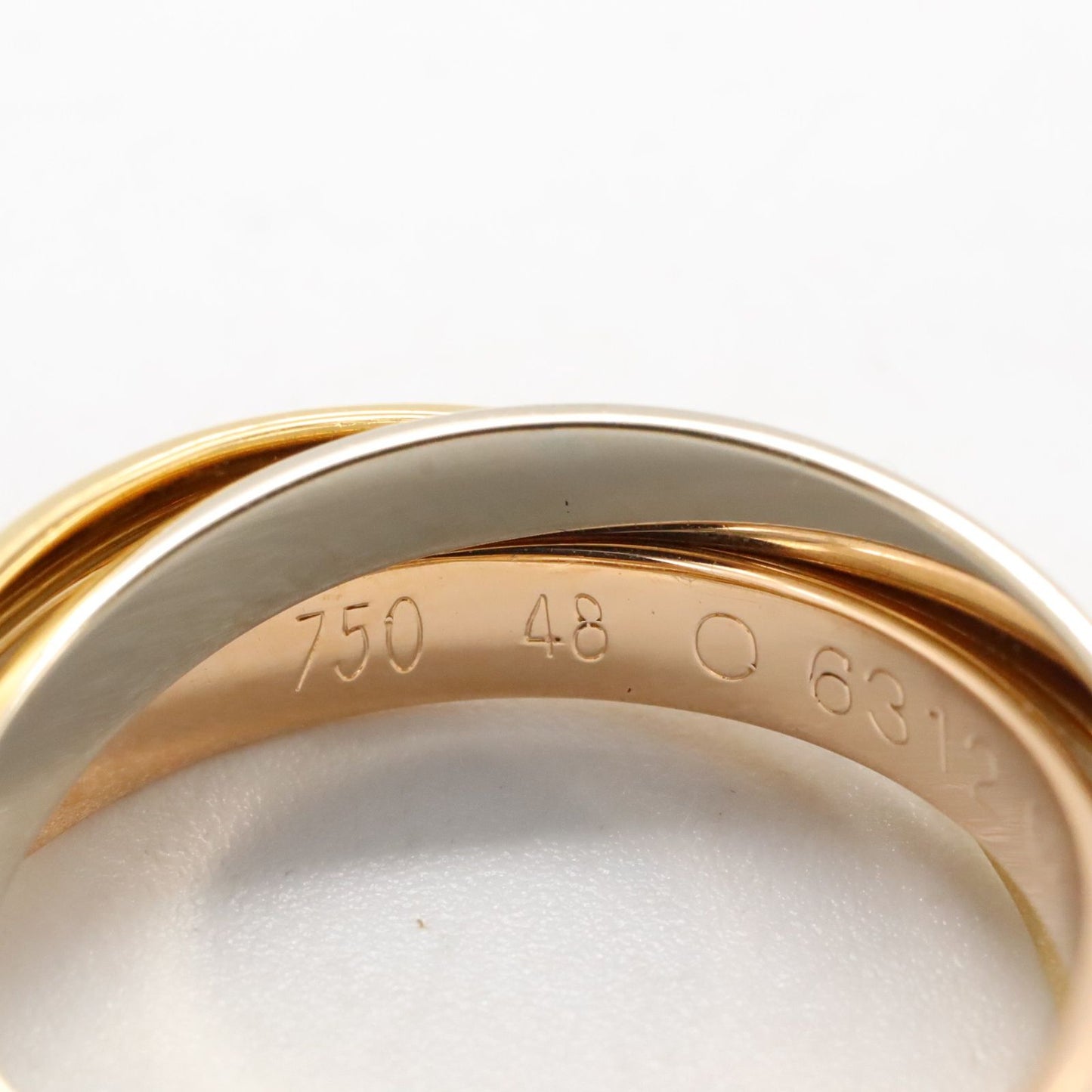 CARTIER Trinity Ring in K18 Yellow, White & Pink Gold - Size 8