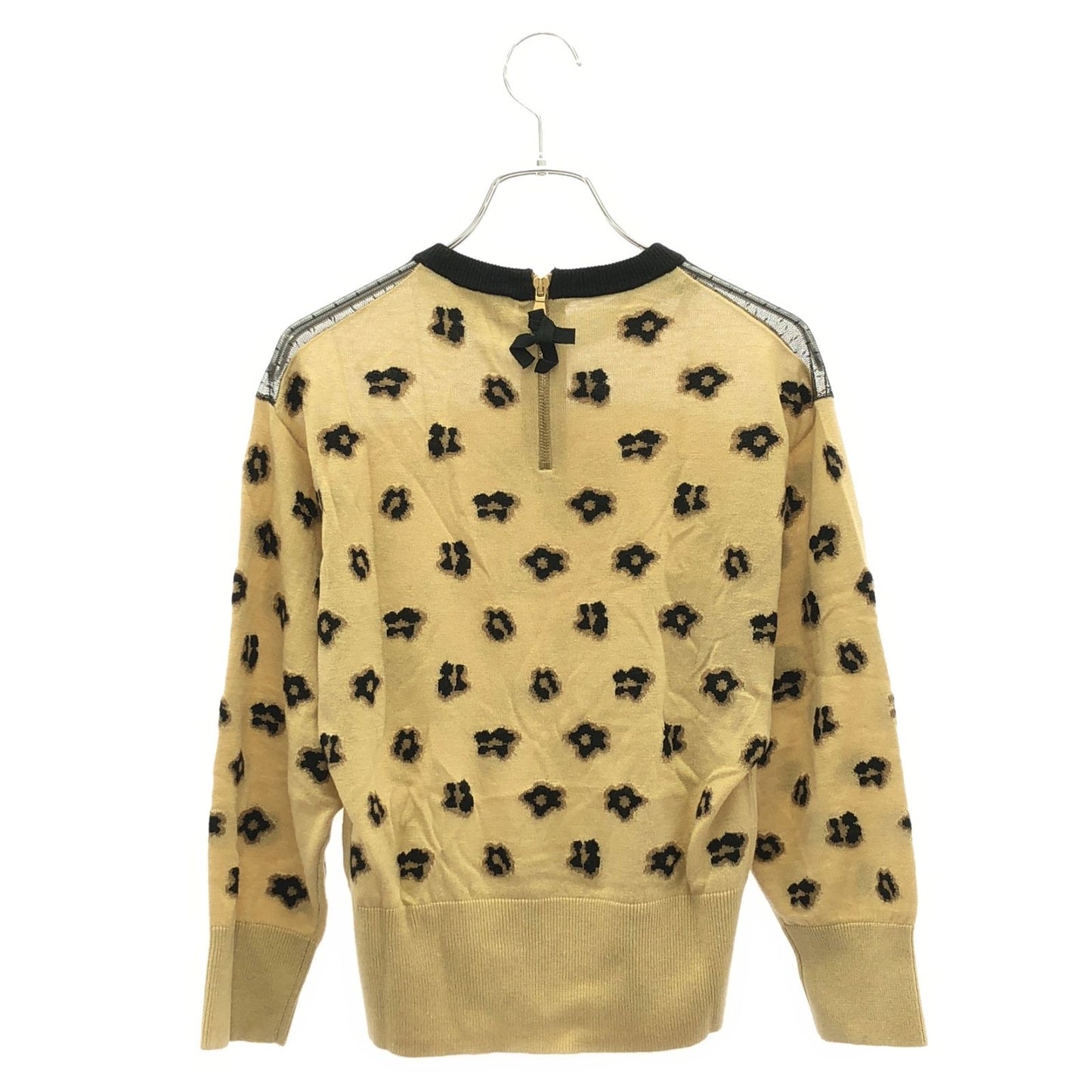 RED VALENTINO Brown & Black Wool Knit Sweater - Size L