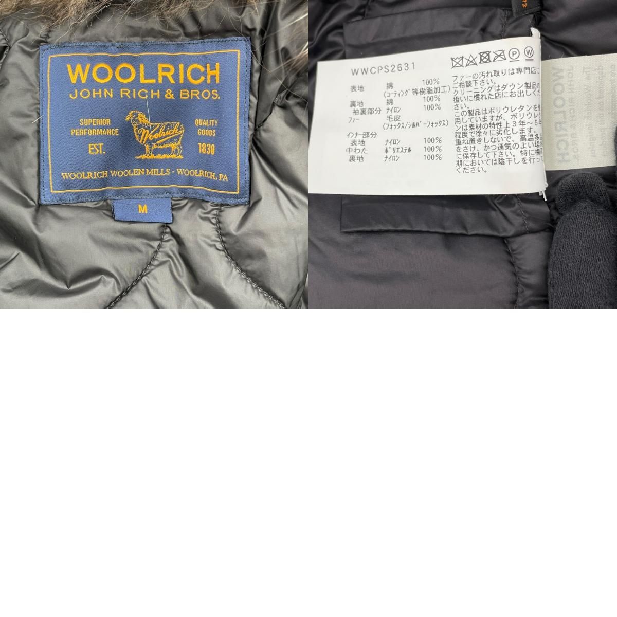 Woolrich Fur Liner Down Coat - Black Cotton, Women's M