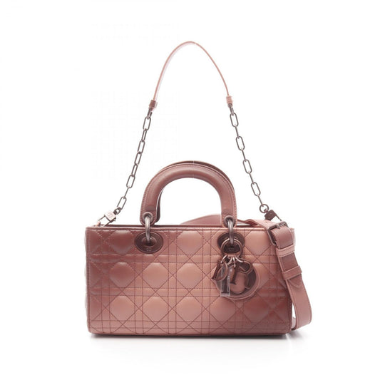 Dior Lady D-Joy Medium Handbag in Pink Brown Gradient Leather