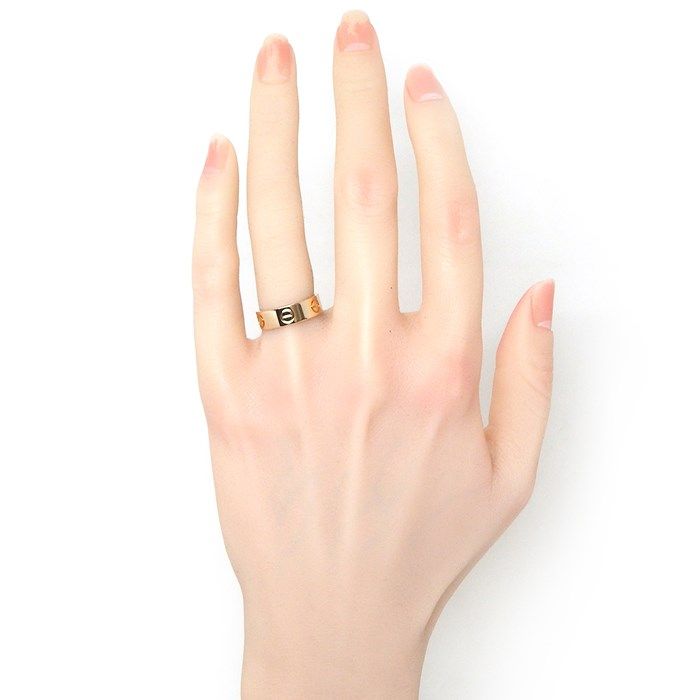 Cartier Love Ring Classic Model B4047100 in K18 Pink Gold