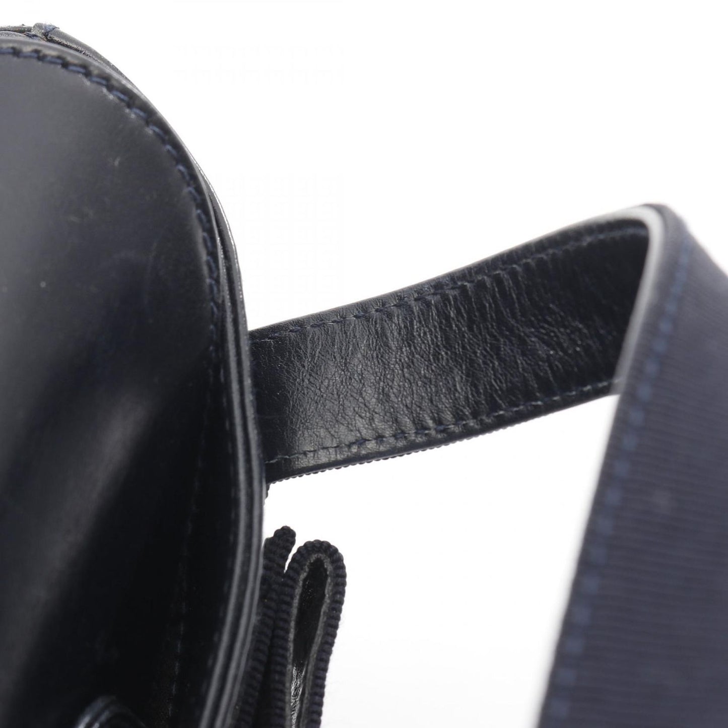 Salvatore Ferragamo Vara Ribbon Handbag in Navy Leather