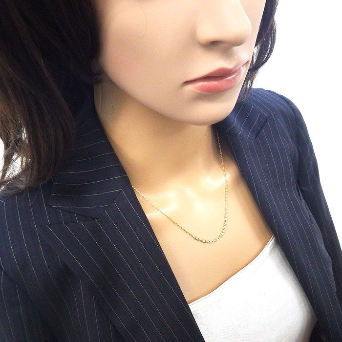 Exquisite 0.19ct Diamond Link Chain Necklace in K18 Yellow Gold