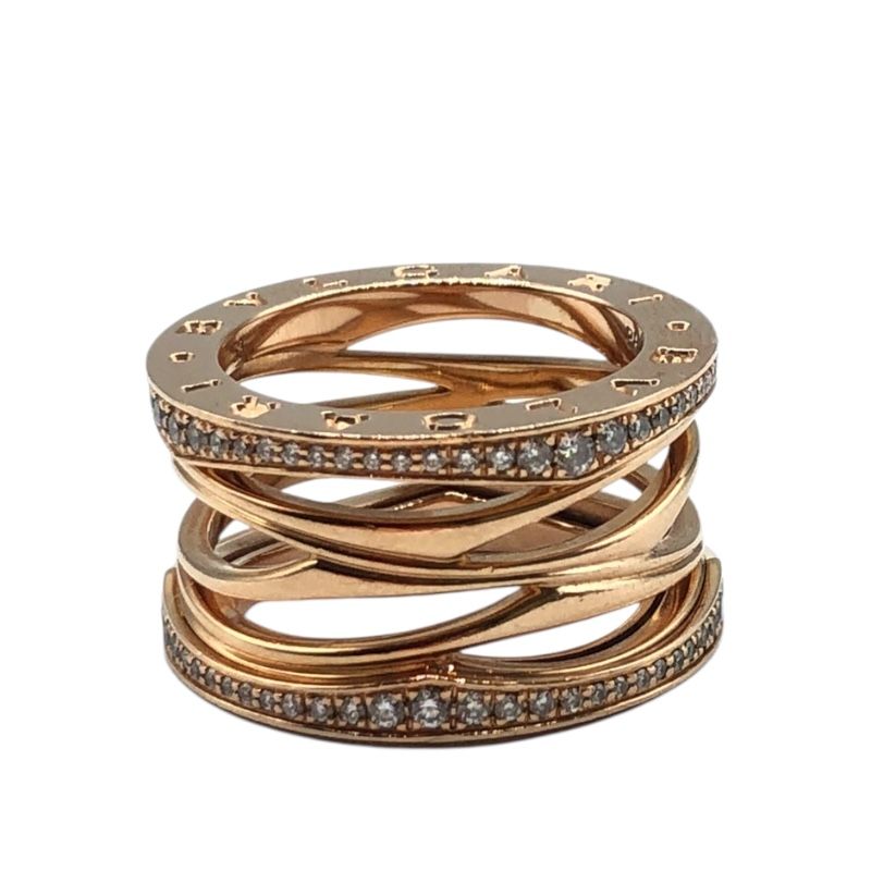 BVLGARI B.zero1 Legend Diamond Ring in K18 Pink Gold