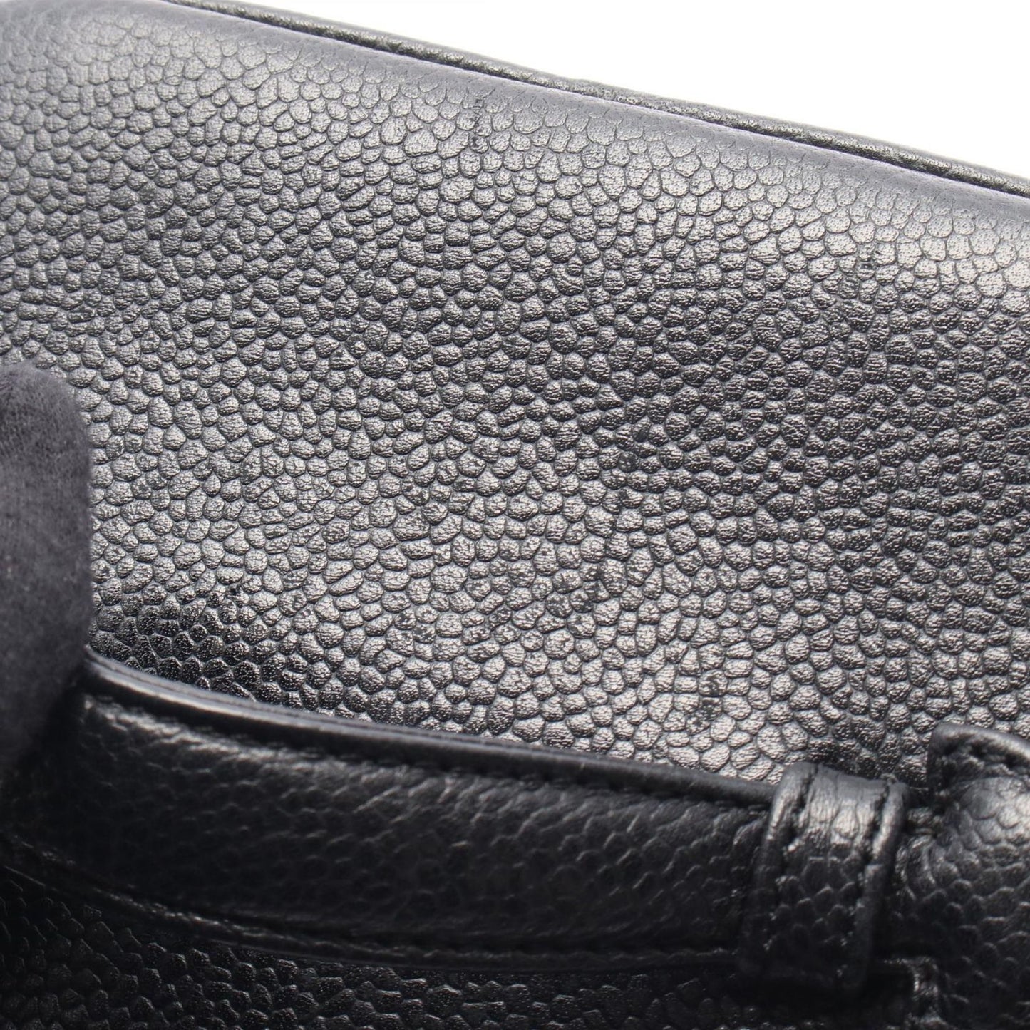 CHANEL Coco Mark Vanity Handbag in Black Caviar Skin - A01998