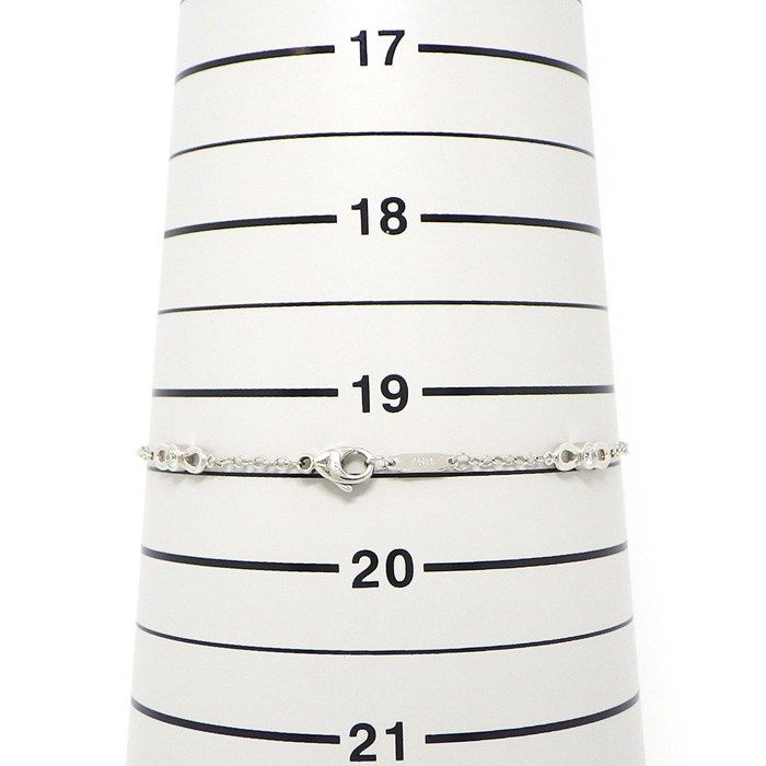 Tiffany & Co. Ribbon Motif Diamond Bracelet in K18 White Gold