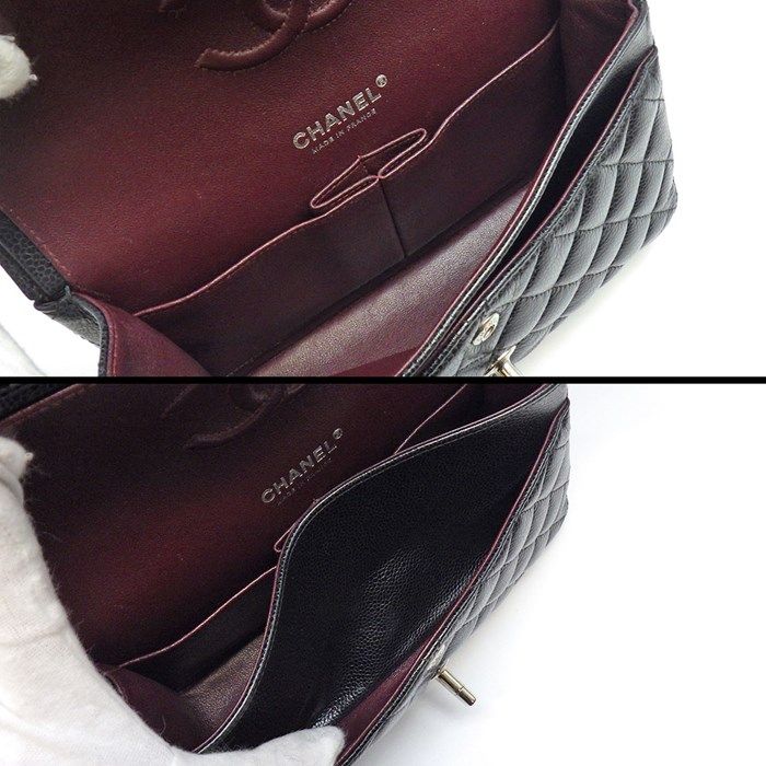 CHANEL Classic Flap Bag Matelassé 23 Small - Black/Bordeaux