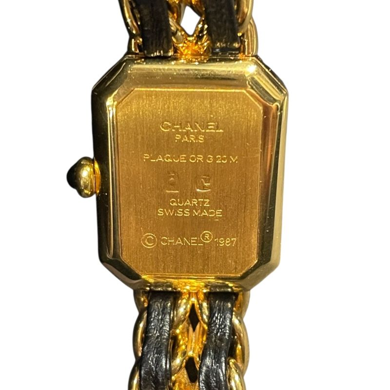 CHANEL Première S H0001 Gold Plated Leather Quartz Women's Watch