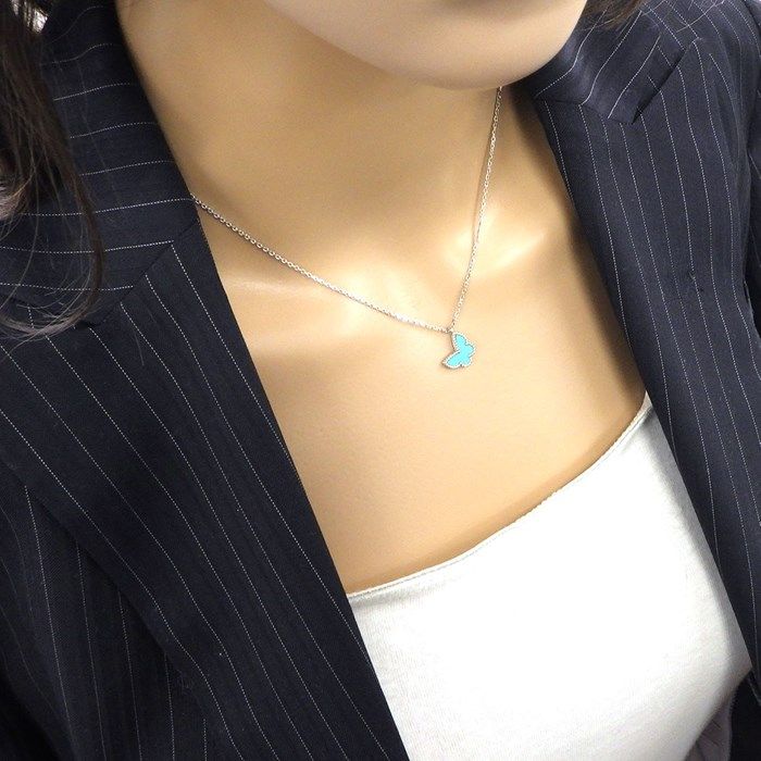 Van Cleef & Arpels Sweet Alhambra Turquoise Necklace in K18WG