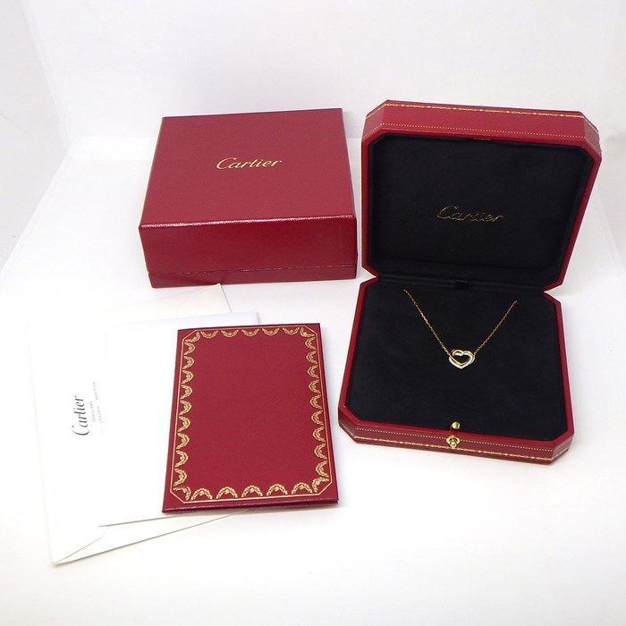 Cartier Trinity Heart Necklace with Diamonds in Three Colors