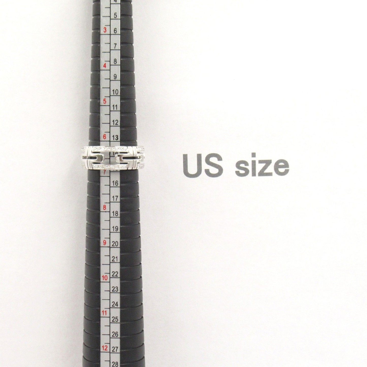 BVLGARI Parentesi Small Diamond Ring in 18K White Gold