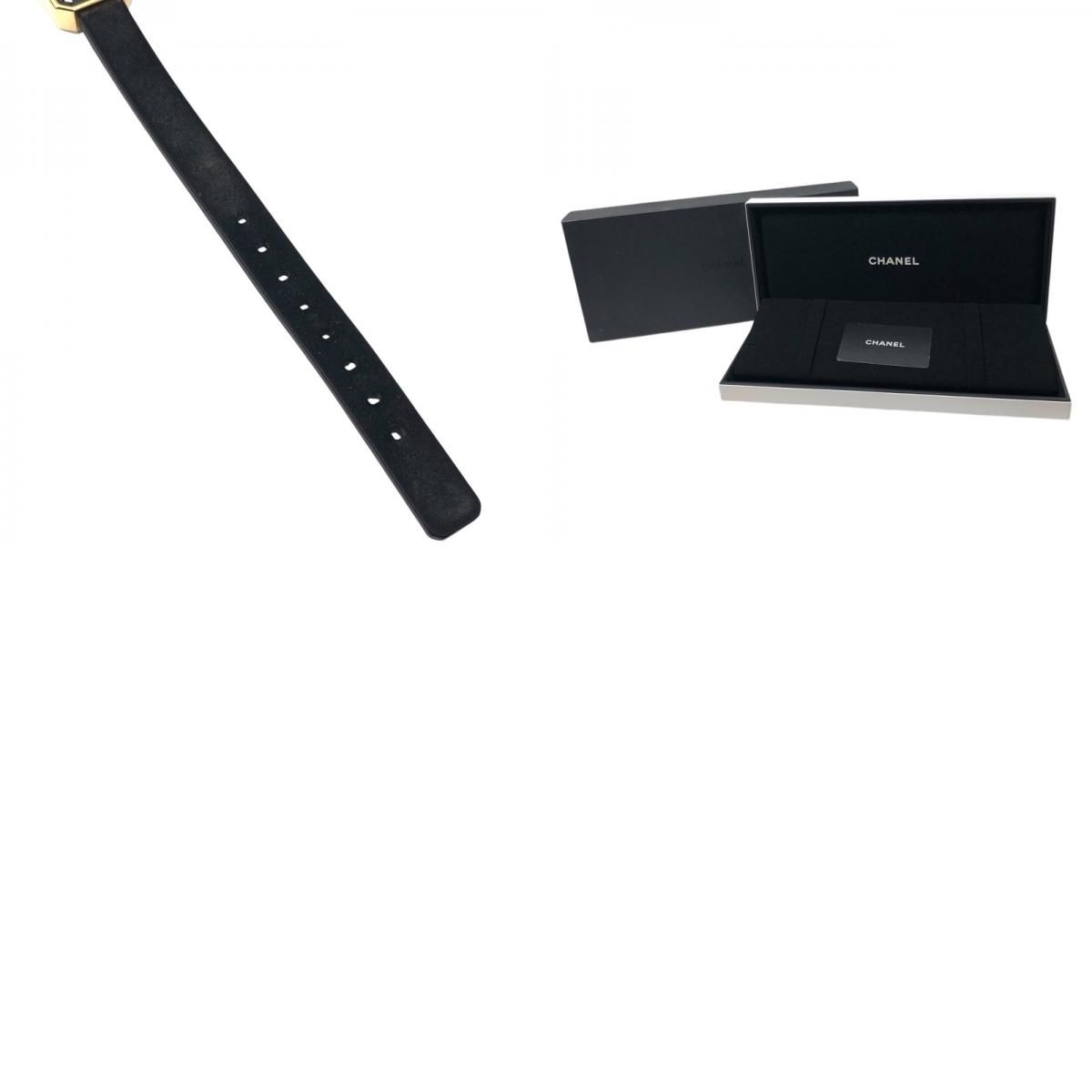 CHANEL Première Ribbon H6125 Black K18YG/Titanium Quartz Watch