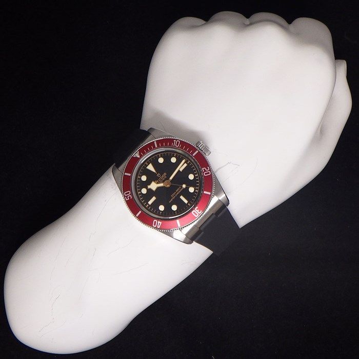 TUDOR Black Bay 7941A1A0RU Automatic Watch - Black Dial, Rubber Strap