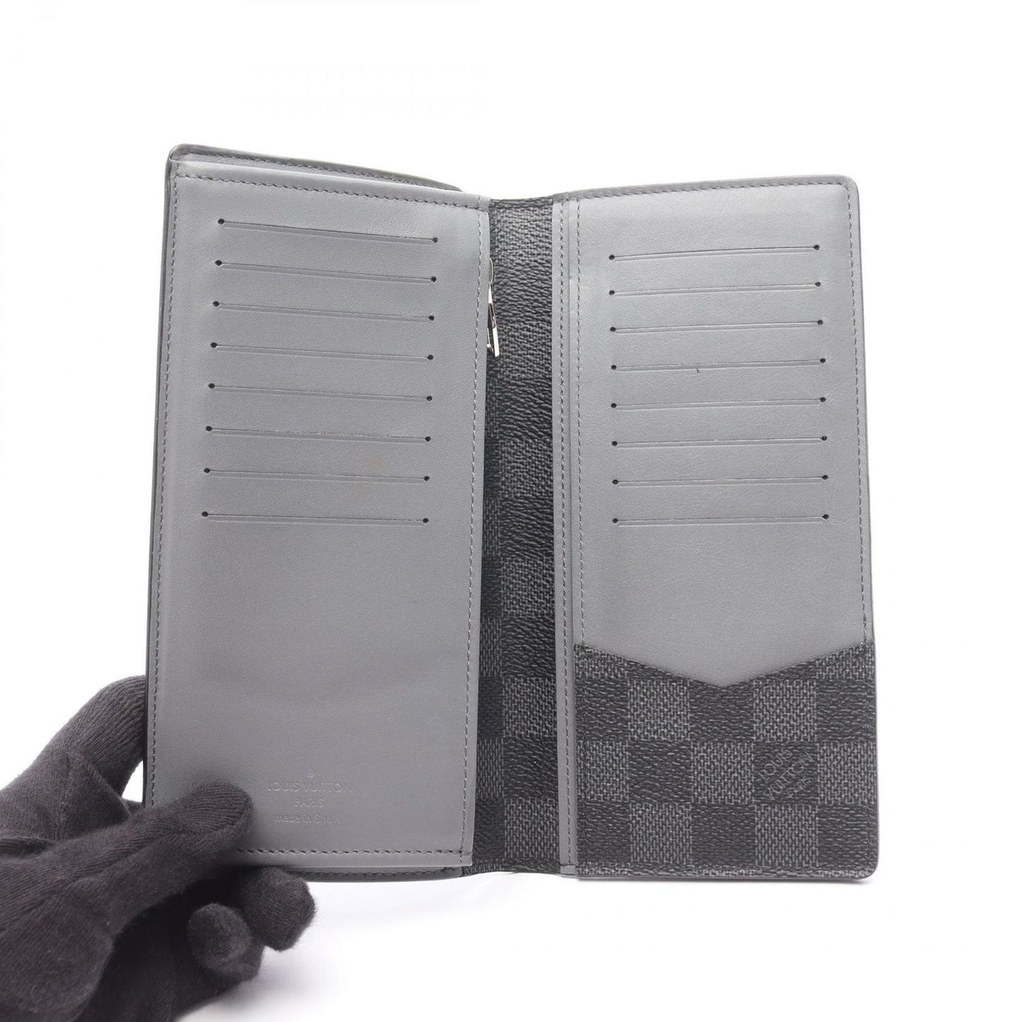 LOUIS VUITTON Portefeuille Brazza Damier Graphite Stripe Wallet