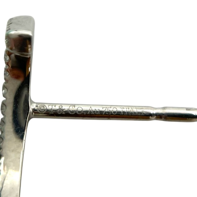 Tiffany & Co. T Smile Diamond Earrings in 750WG - Exquisite Elegance