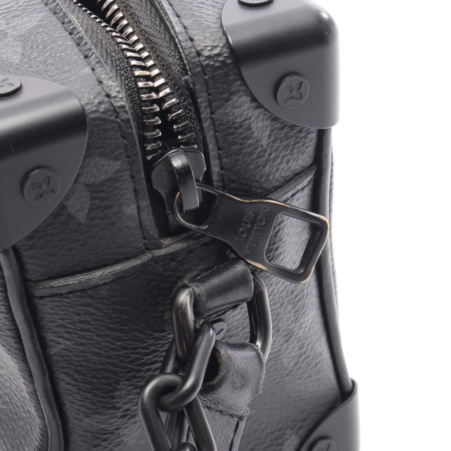 Louis Vuitton Mini Soft Trunk Monogram Eclipse Shoulder Bag