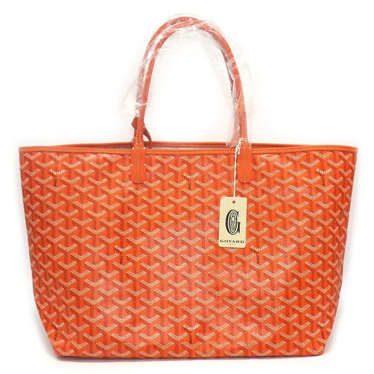 Goyard Saint Louis PM Tote Bag in Orange Goyardine Canvas