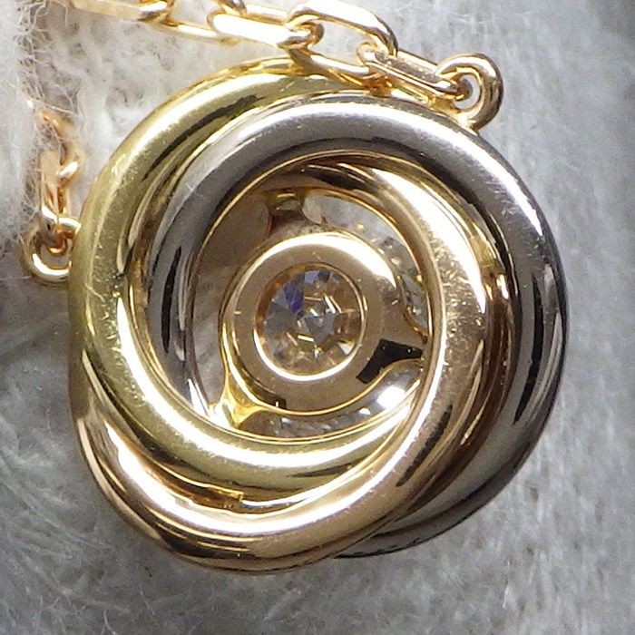 Cartier Trinity Necklace with Diamond - 18K Gold Tri-Color Elegance