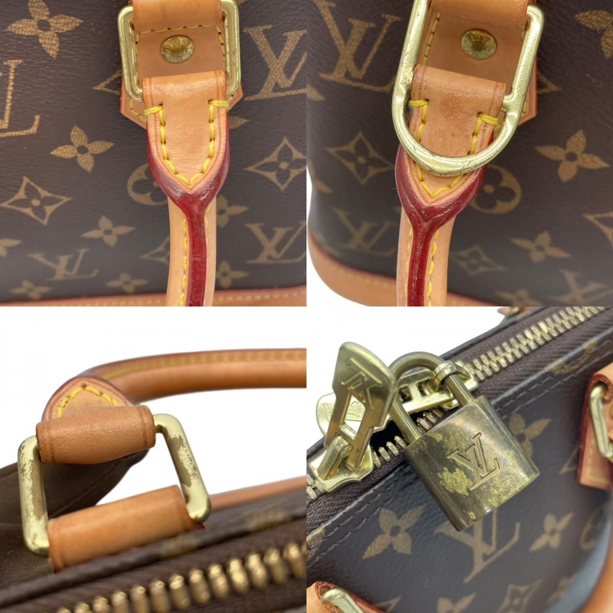 Louis Vuitton Alma BB Monogram Canvas Handbag - Brown