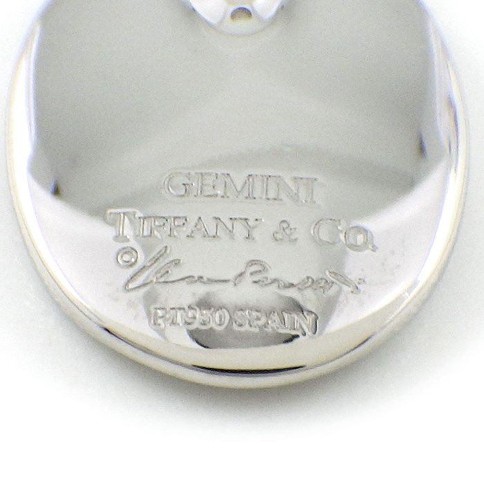 Tiffany & Co. Madonna Gemini Oval Necklace in Platinum PT950