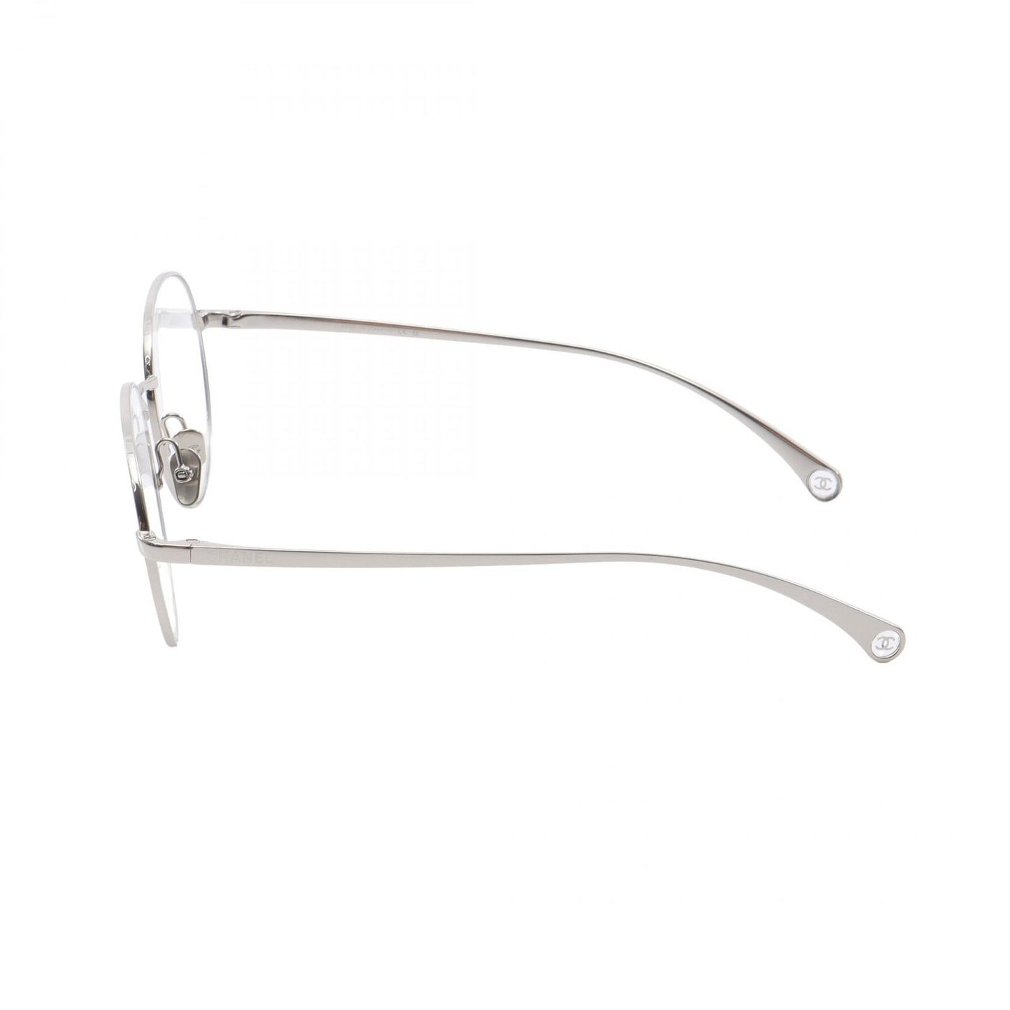 CHANEL Oval Shape Optical Glasses 2209 - Silver Elegance