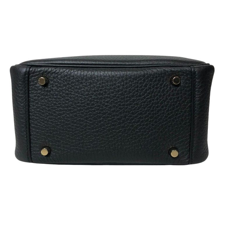 HERMES Lindy Mini Black & Gold Hardware - Timeless Elegance