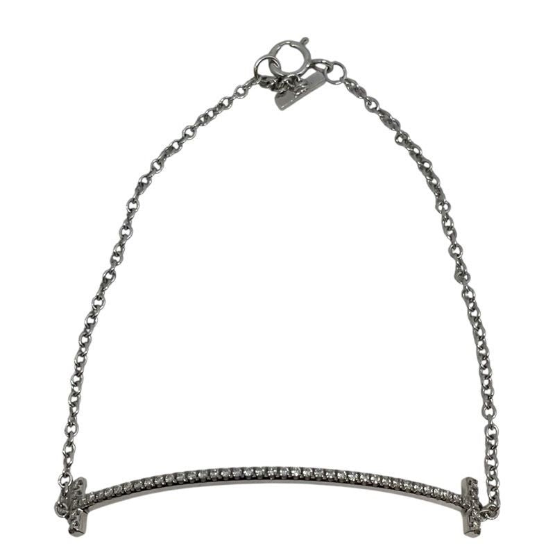 Tiffany & Co. T Smile Diamond Bracelet Small in 750WG