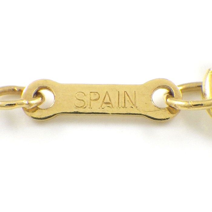 Tiffany & Co. Double Tear Drop Necklace in K18 Yellow Gold