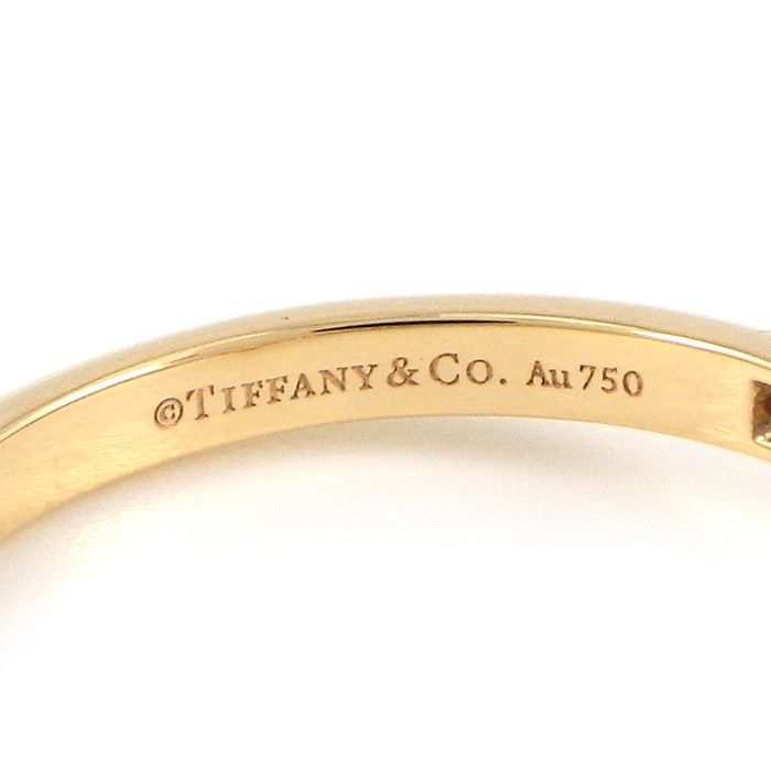 Tiffany & Co. Soleste V-Band Half Circle Diamond Ring in K18PG